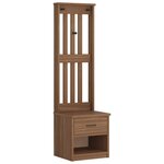vidaXL Portemanteau SANDNES 45x40x159 5 cm bois massif pin