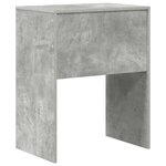 vidaXL Bureau Gris béton 60 x 40 x 76 cm Bois d'ingénierie