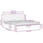 vidaXL Lit avec matelas vert foncé 180x200 cm velours