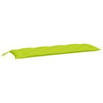 vidaXL Coussins de banc de jardin 2 Pièces vert vif tissu Oxford