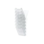 Trieur Mural Modulable Vertical 6 Compartiments A4 - Cristal - Exacompta