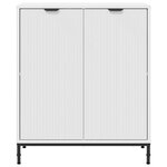 vidaXL Buffet Blanc 69 5 x 33 x 82 cm Bois d'ingénierie