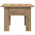 vidaXL Table basse Chêne artisanal 55 x 55 x 42 cm Bois d'ingénierie