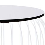 vidaXL Tables basses 3 Pièces Blanc