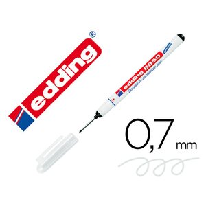 Marqueur permanent de précision e8850 à pointe ronde ultra longue et fine 0.7/1mm noir x 5 edding