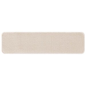 vidaXL Tapis Antidérapants pour Escaliers 15 Pièces Crème 75 x 20 cm PP