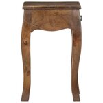 vidaXL Table de chevet 28x28x46 cm Bois de manguier massif