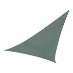 Perel Voile d'ombrage triangulaire 3 6 m Gris vert