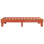 vidaXL Cadre de lit sans matelas cire marron 90x190 cm bois pin massif
