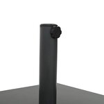 vidaXL Base de parasol extérieur Gris foncé 45 x 45 x 31.5 cm