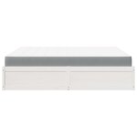 vidaXL Lit avec matelas blanc 180x200 cm bois massif de pin
