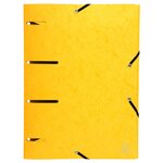 Chemise À Élastiques 3 Rabats Perforées Punchy Carte Lustrée 375g/m2 - A4 - Couleurs Assorties - X 25 - Exacompta