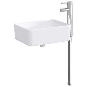 vidaXL Lavabo de salle de bains Chrome 40 5 x 30 5 x 13 cm métal
