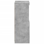 vidaXL Buffet avec lumières LED gris béton 41x37x100 cm