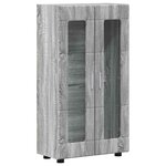 vidaXL Buffet Gris Sonoma 55 5 x 29 x 100 cm Bois d'ingénierie