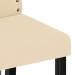 vidaXL Chaises à manger lot de 4 crème velours