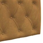 vidaXL Tête de lit suspendue Marron Velours