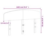 vidaXL Tête de lit blanc 135 cm bois massif de pin