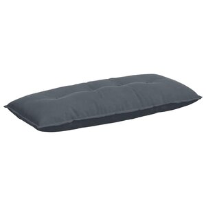 vidaXL Coussin de Dos Gris foncé 120 x 50 cm Tissu en velours côtelé