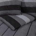 vidaXL Ensemble de housse de couette gris foncé 140x200 cm Coton