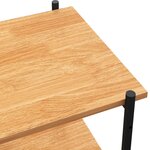 vidaXL Étagère à 4 niveaux noir et chêne 80x40x130 cm