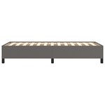 vidaXL Cadre de lit Gris 90x190 cm Similicuir