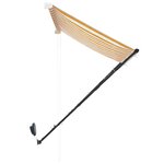 vidaXL Auvent rétractable avec LED 200x150 cm Jaune et blanc