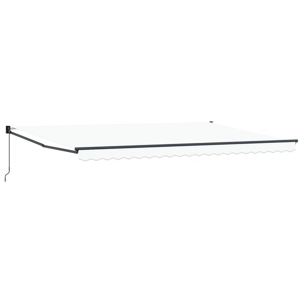 vidaXL Store manuel rétractable blanc 500 x 300 cm
