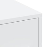 vidaXL Armoire de salle de bain étroite avec roulettes blanc
