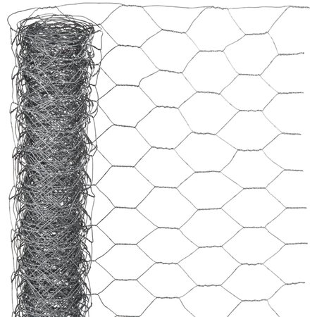 Nature Grillage métallique hexagonal 0 5 x 10 m 40 mm Acier galvanisé