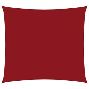 vidaXL Voile de parasol Tissu Oxford carré 5x5 m Rouge