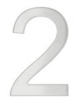 THIRARD - Chiffre 2 adhésif  inox  H.76mm - THIRARD