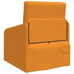 vidaXL Canapé-Lit Jaune foncé 65 x 80 x 83 cm tissu