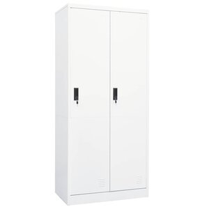 vidaXL Garde-robe Blanc 80x50x180 cm Acier