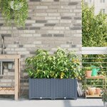 vidaXL Jardinières de jardin 1 pc Gris clair 80 x 40 x 37.5 cm