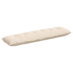 vidaXL Coussin de Dos Beige 180 x 50 cm Tissu en microfibre