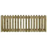 vidaXL Lit surélevé de jardin design de clôture bois de pin imprégné