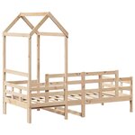 vidaXL Lit de jour avec toit 90x190 cm bois de pin massif
