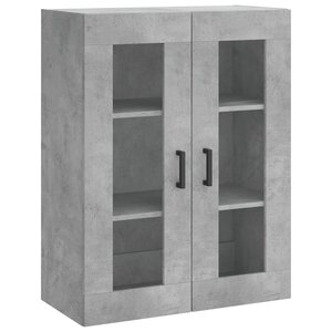 vidaXL Armoire murale gris béton 69 5x34x90 cm
