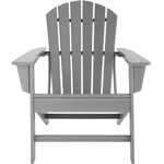 Tectake Chaise de jardin Janis  - gris