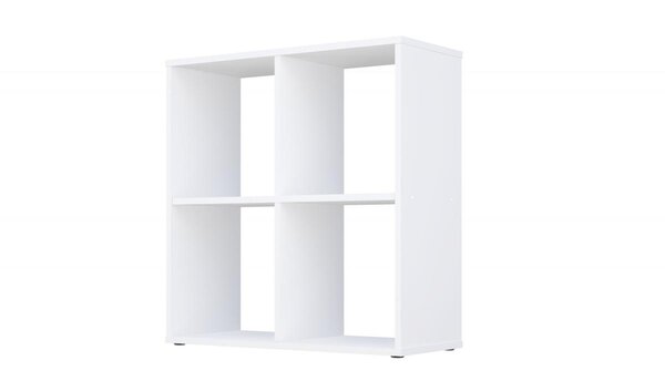Etagères bibliothèque cube REGAL 4 compartiments BLANC