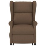 vidaXL Fauteuil de massage Marron Tissu