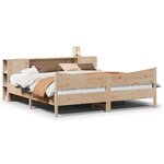 vidaXL Cadre de lit sans matelas 200x200 cm bois massif de pin