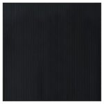 vidaXL Tapis carré noir 100x100 cm bambou