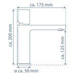 SCHÜTTE Mitigeur de lavabo NEW YORK graphite mat