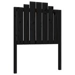 vidaXL Tête de lit Noir 81x4x110 cm Bois massif de pin