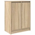 vidaXL Buffet chêne sonoma 57x34x76 cm bois d'ingénierie