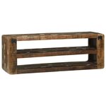 vidaXL Meuble TV 100 x 32 x 36 cm Bois massif de récupération
