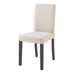 Lot de 2 chaises de salle à manger 89 x 43 x 54 cm salon design moderne cuisine beige 03_0009617