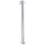 vidaXL Colonne à eau de jardin 40 cm acier inoxydable rond